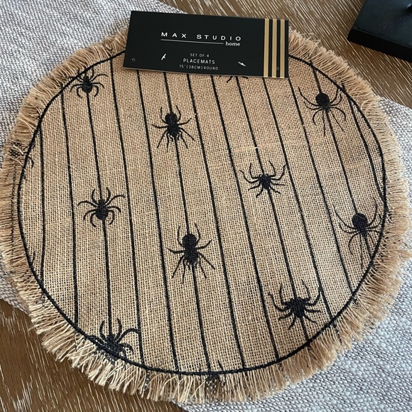 Max Studio Other - Halloween Spider Placemats